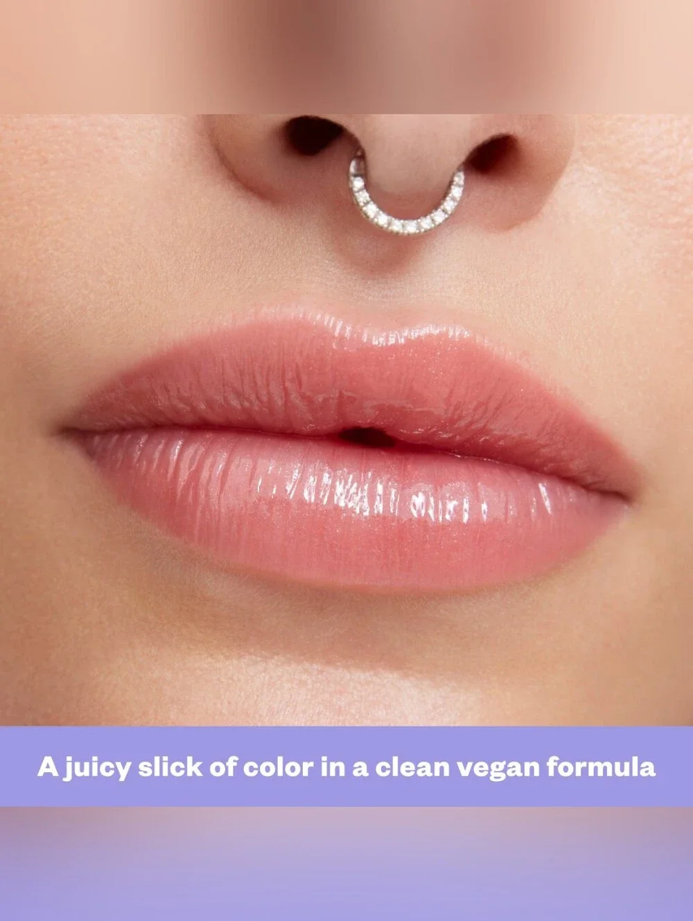 Kosas Wet Lip Oil Peptide Treatment Gloss (Shade: Unbuttoned, Soft Warm Blush)